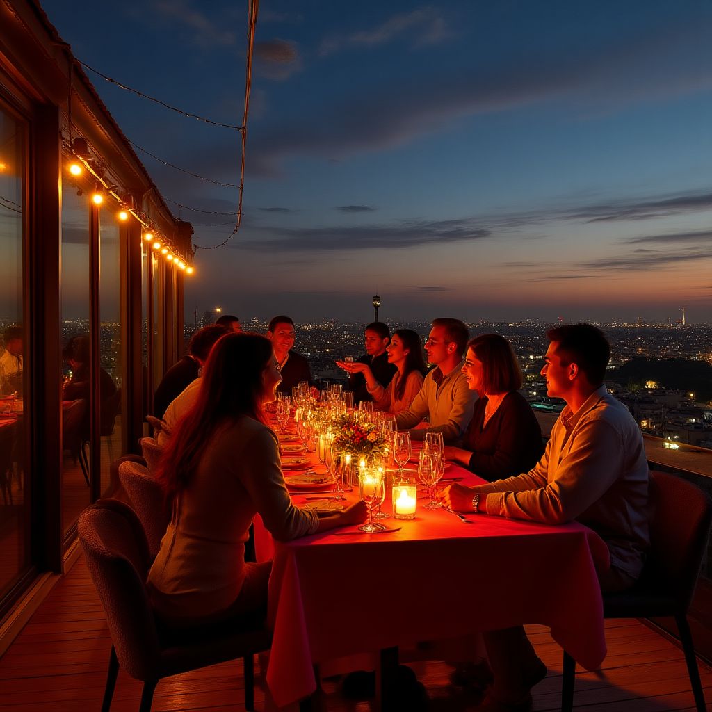 Celebración con clientes